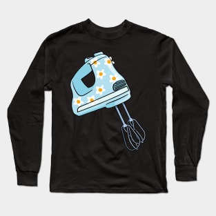 Blue Hand Mixer Long Sleeve T-Shirt